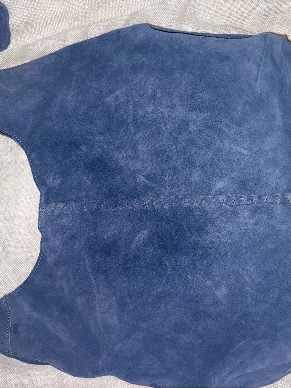 Haute Hippie Blue Suede Bag in Navy